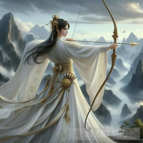 Female Wuxia Archer Ai Artwork