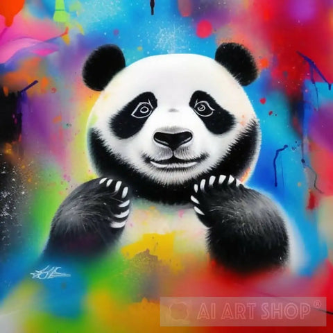Fighting Panda Animal Ai Art