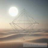 Fine Étoile Tetrahedron Simple Transparent En Apesanteur Ai Painting