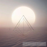Fine Étoile Tetrahedron Simple Transparent En Apesanteur Ai Painting