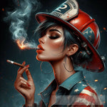 Fire Portrait Ai Art