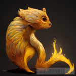 Fire Squirrel Animal Ai Art