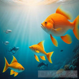 Fish Turtle Ocean Nature Landscape Animal Ai Art