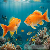 Fish Turtle Ocean Nature Landscape Animal Ai Art