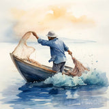 Fisherman Ai Painting