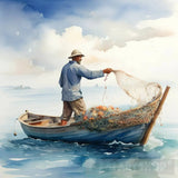 Fisherman Ai Painting