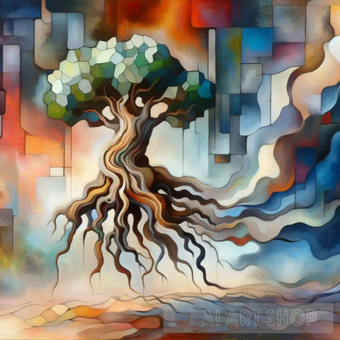 Floating Tree 2 Landscape Ai Art