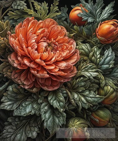 ’Flora Fantastica: An Intricate Exploration Of Botanical Beauty’ Landscape Ai Art