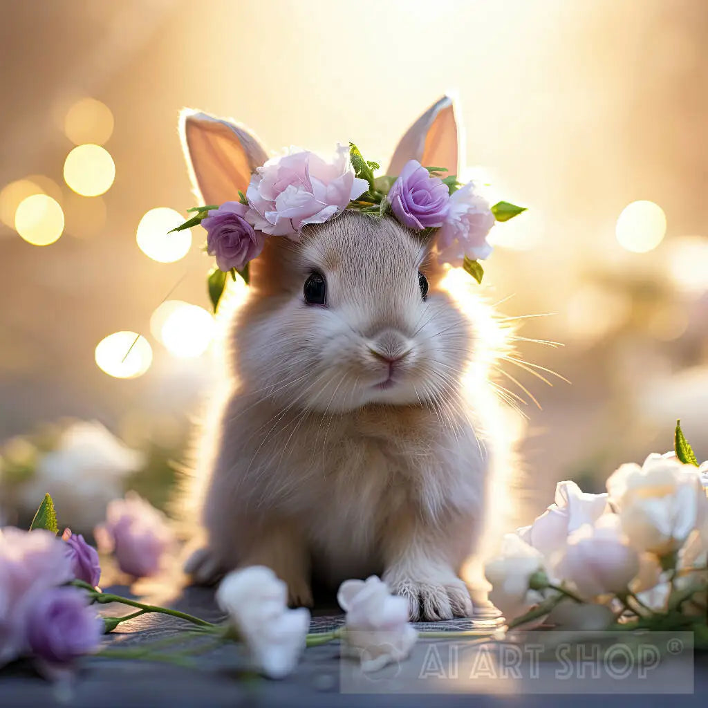 Flower Crown Bunny Rabbit 2