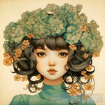 Flower Crown Girl Portrait Ai Art