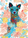 Flower Dog Portrait Ai Art