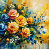 Flowers Oil Painting Abstract Art Abstract Ai Art