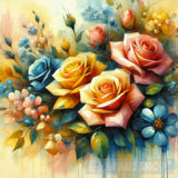 Flowers Oil Painting Abstract Art Abstract Ai Art