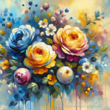 Flowers Oil Painting Abstract Art Abstract Ai Art
