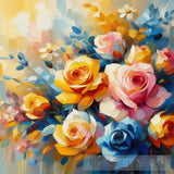 Flowers Oil Painting Abstract Art Abstract Ai Art