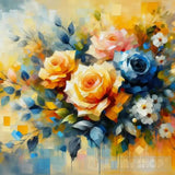 Flowers Oil Painting Abstract Art Abstract Ai Art