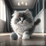 Fluffy Kitten Animal Ai Art