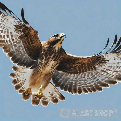 Flying Hawk Animal Ai Art