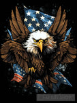 Flying Patriotic Eagle Animal Ai Art