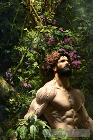 Forest God #5 Portrait Ai Art