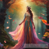 Beautiful Forest Goddesses Portrait Ai Art