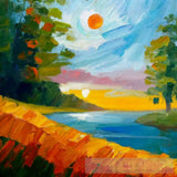 Forest Meadows Oil Painting Abstract Landscape Ai Art