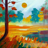 Forest Meadows Oil Painting Abstract Landscape Ai Art