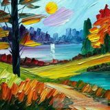 Forest Meadows Oil Painting Abstract Landscape Ai Art