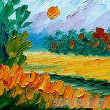 Forest Meadows Oil Painting Abstract Landscape Ai Art