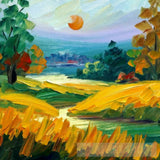 Forest Meadows Oil Painting Abstract Landscape Ai Art