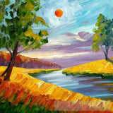 Forest Meadows Oil Painting Abstract Landscape Ai Art