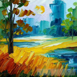 Forest Meadows Oil Painting Abstract Landscape Ai Art