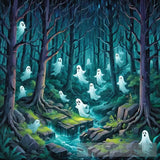 Forest Of Ghosts Ai Artwork