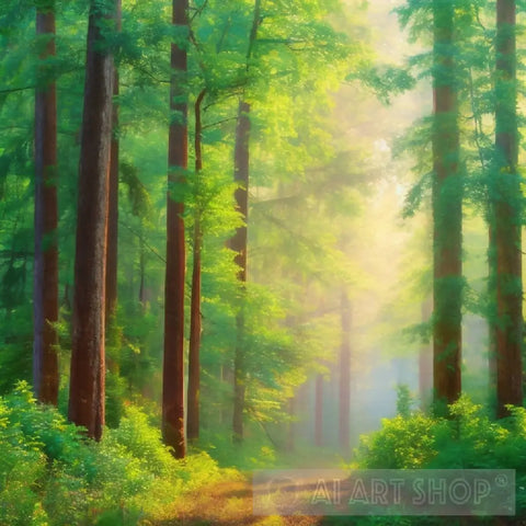 Forest Painting Ai