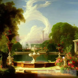 Fountain And Roses 512 Architecture Ai Art