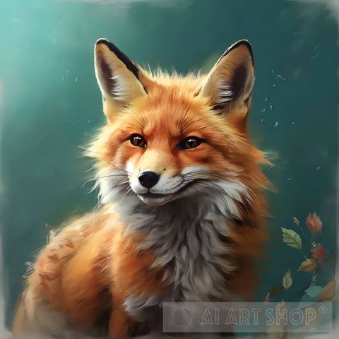 Fox Painting Animal Ai Art