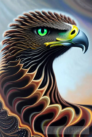Fractal Falcon #4 Ai Artwork