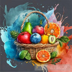 Fresh And Delicious Fruit Vegetable Basket Ai Artwork