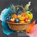 Fresh And Delicious Fruit Vegetable Basket Ai Artwork