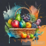 Fresh And Delicious Fruit Vegetable Basket Ai Artwork