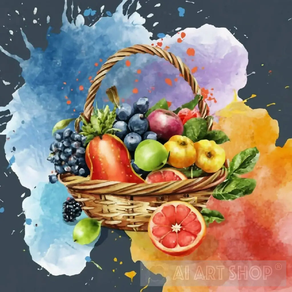 Fruit Basket Picture For Colouring | Colouring Sheets
