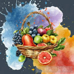 Fresh And Delicious Fruit Vegetable Basket Ai Artwork