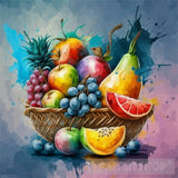 Fresh And Delicious Fruit Vegetable Basket Ai Artwork