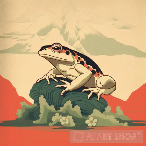 Frog Serenity Animal Ai Art