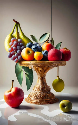 Fruit Basket 02 Still Life Ai Art