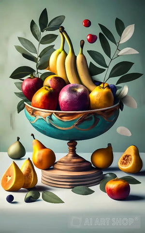 Fruit Basket 04 Still Life Ai Art