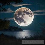 Full Moon Summer Night Nature Ai Art