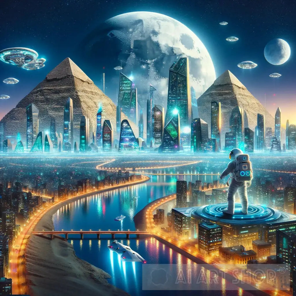 Astronaut, Pyramids, Future