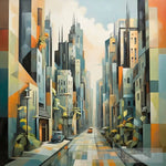 Futuristic Cityscape At Dusk Landscape Ai Art