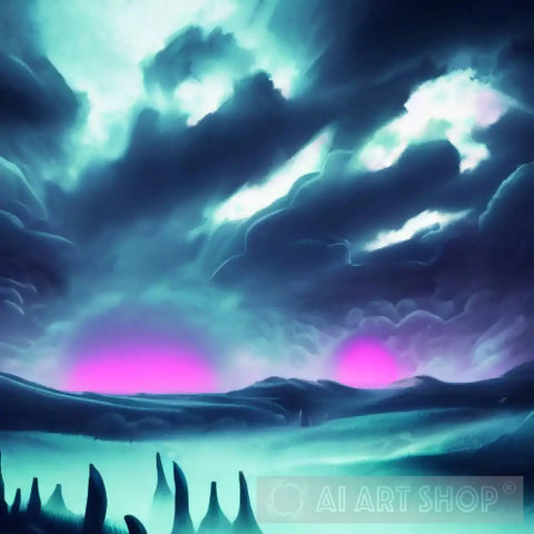 Futuristic/Otherworldly Landscape Ai Art